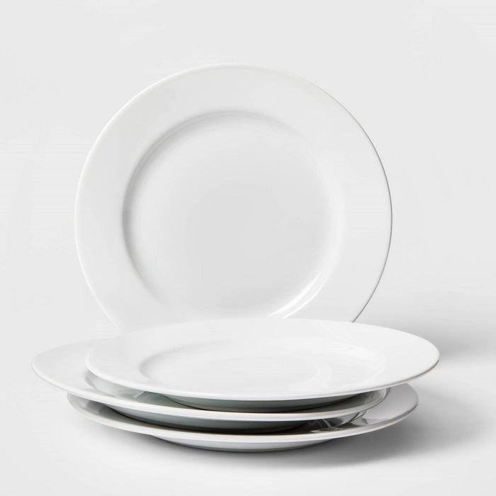 10" Porcelain Dinner Plate White - Threshold