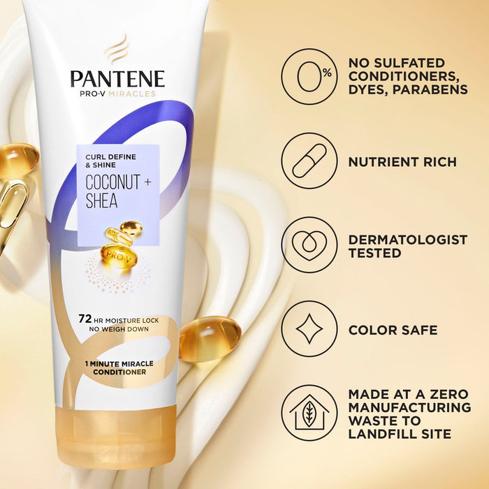 Pantene Pro-V Miracles Curl Defining Coconut + Shea Conditioner - 10.9 fl oz