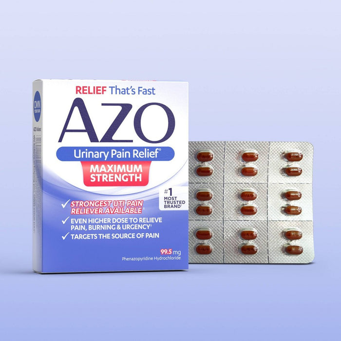 AZO Maximum Strength Urinary Pain Relief, UTI Pain Reliever - 24ct
