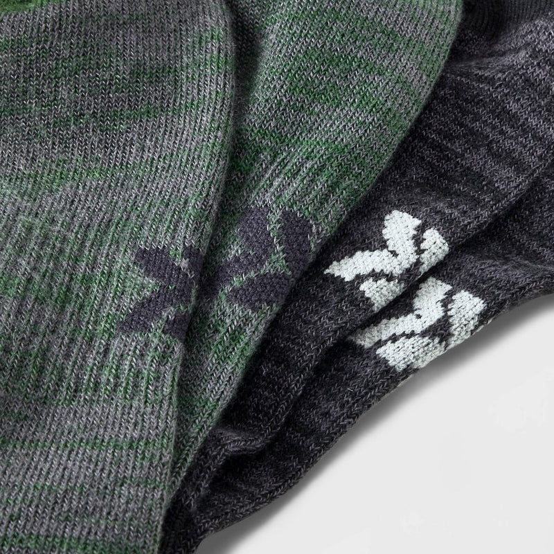 Men's Light Weight Tonal Random Feed Socks 6pk - All In Motion Olive Green/Black 6-12
