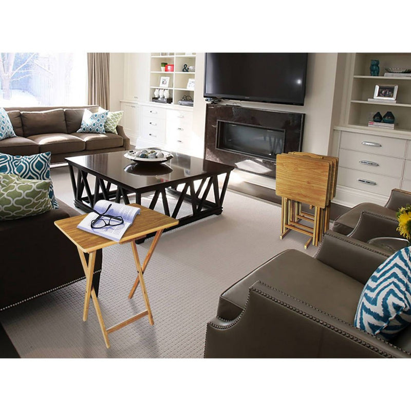 SINGLE  PIECE Peakform  TV Tray Set Wood Natural (LOCAL PICKUP ONLY)