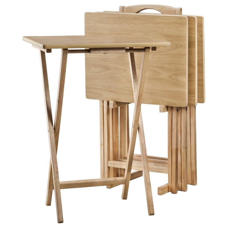 SINGLE  PIECE Peakform  TV Tray Set Wood Natural (LOCAL PICKUP ONLY)