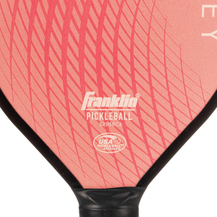 Franklin Sports 2 Player Wood Journey Pickleball Paddle and Ball Pink/Burgandy