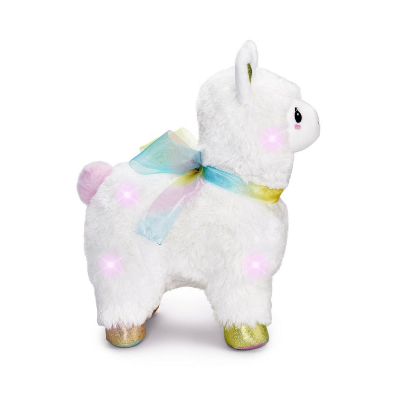 FAO Schwarz 12" LED Cream Alpaca with Sound Toy Plush