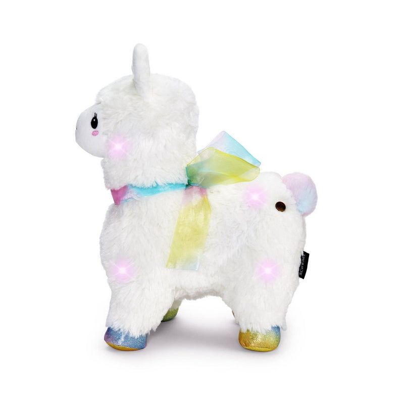 FAO Schwarz 12" LED Cream Alpaca with Sound Toy Plush