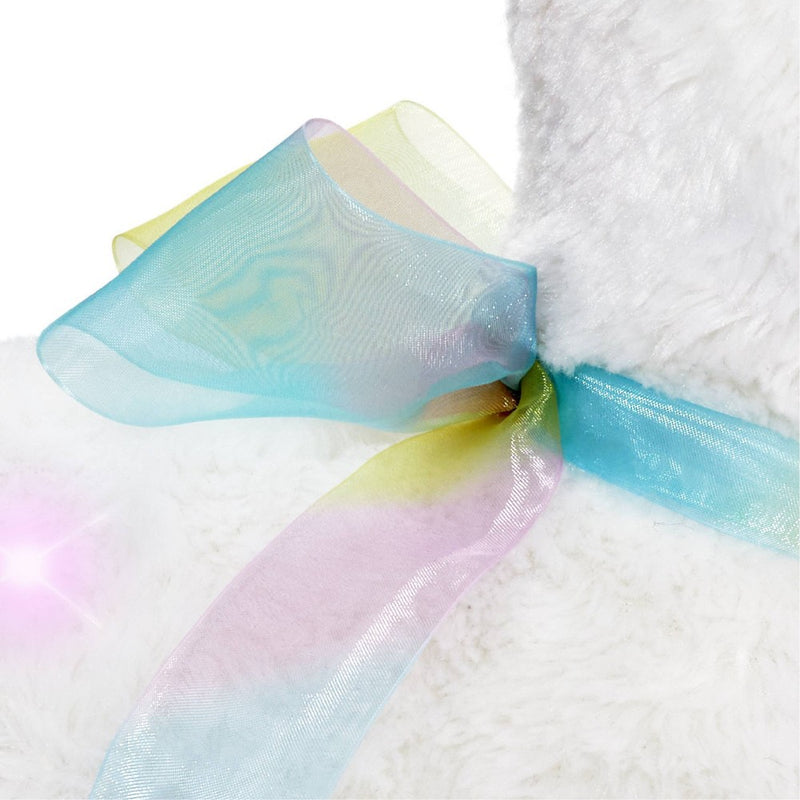 FAO Schwarz 12" LED Cream Alpaca with Sound Toy Plush