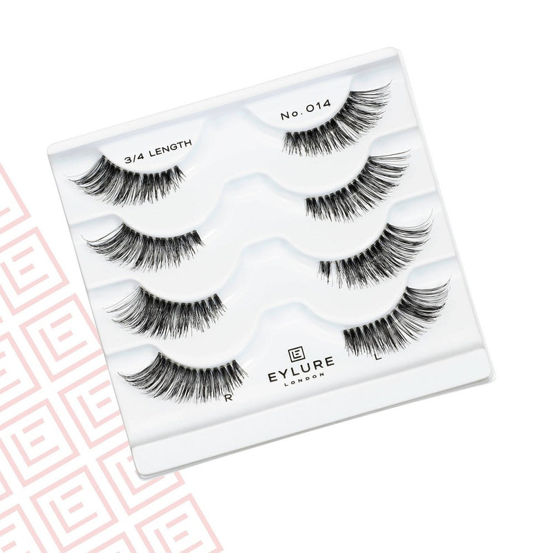Eylure Accent 3/4 length False Eyelashes - No 14 - 4ct