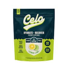 Celo Nutrition Lemon Lime Electrolytes With Creatine 15 Sticks - Monohydrate & Collagen Packets For Men And Women - Hydration Drink Mix With Protein For Muscle & Joint Support