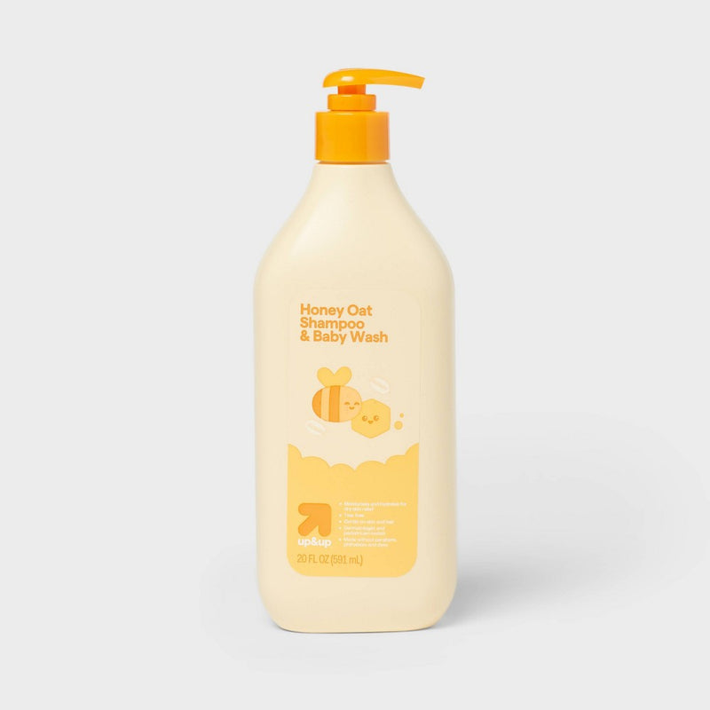 Baby Bath Wash and Shampoo - Honey Oat - 20 fl oz - up & up