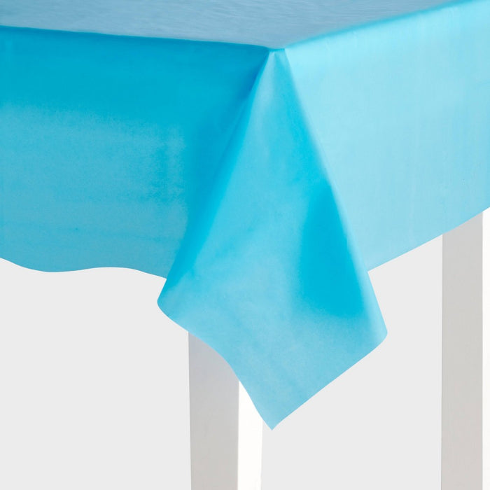 108" Tablecloth Blue - Sun Squad: Polyethylene, July 4th Party, Disposable Accessories