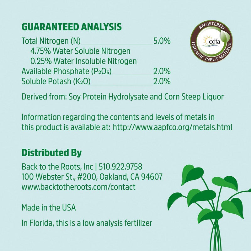 Back to the Roots All Purpose Plant Food 16oz