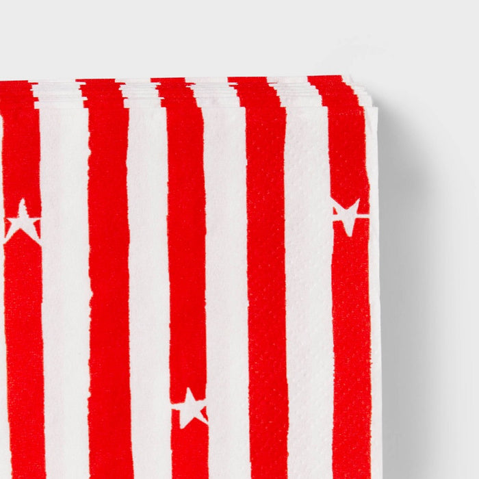 30ct Lunch Napkins Stars and Stripes - Sun Squad