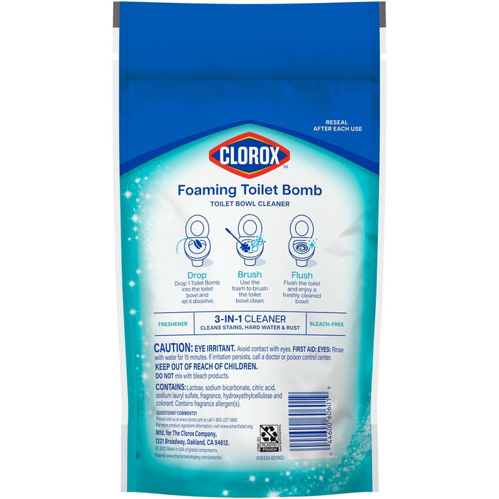 Clorox Fresh Scent Foaming Toilet Bomb Toilet Bowl Cleaner - 5ct