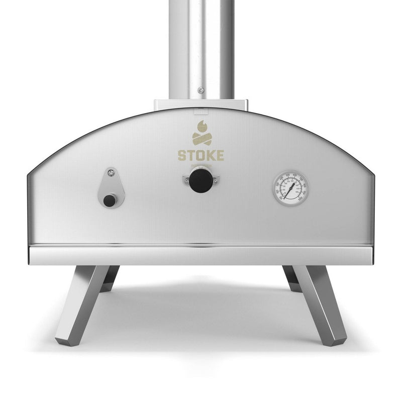 Stoke 5pc 13" Propane Outdoor Patio Pizza Oven with Pizza Stone, Weatherproof Cover, Pizza Peel and Pizza Cutter (LOCAL PICKUP ONLY)