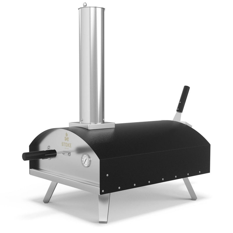 Stoke 5pc 13" Propane Outdoor Patio Pizza Oven with Pizza Stone, Weatherproof Cover, Pizza Peel and Pizza Cutter (LOCAL PICKUP ONLY)