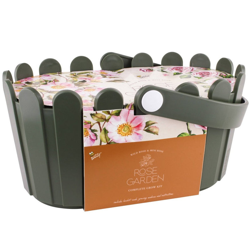 Buzzy Seeds Rose Garden Basket