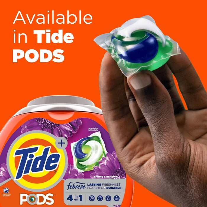 Tide Plus Febreze Spring & Renewal High Efficiency Liquid Laundry Detergent Soap - 84 fl oz