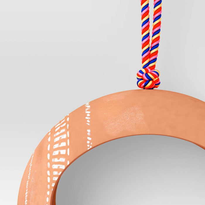 Outdoor Circle Bird Feeder 6.18" - Terracotta Orange - Threshold