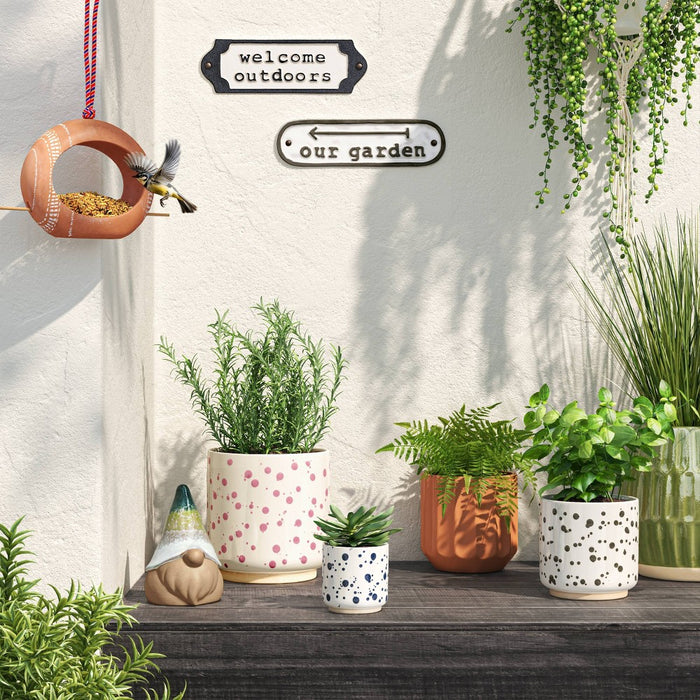 Outdoor Circle Bird Feeder 6.18" - Terracotta Orange - Threshold