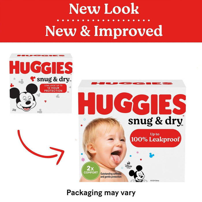 Huggies Snug & Dry Baby Disposable Diapers Huge Pack - Size 3 - 144ct