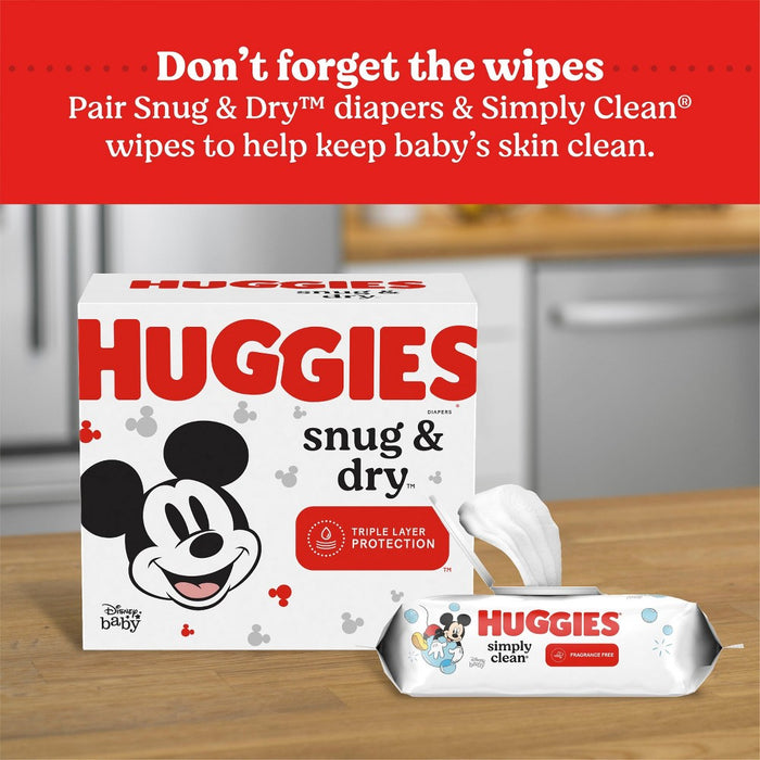 Huggies Snug & Dry Baby Disposable Diapers Huge Pack - Size 3 - 144ct