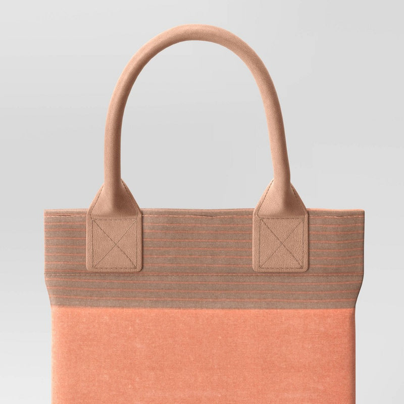 Padded Outdoor Garden Kneeler White Terracotta Orange and Tan - Threshold Comfort Cushion, Easy Carry Handle (LOCAL PICKUP ONLY)
