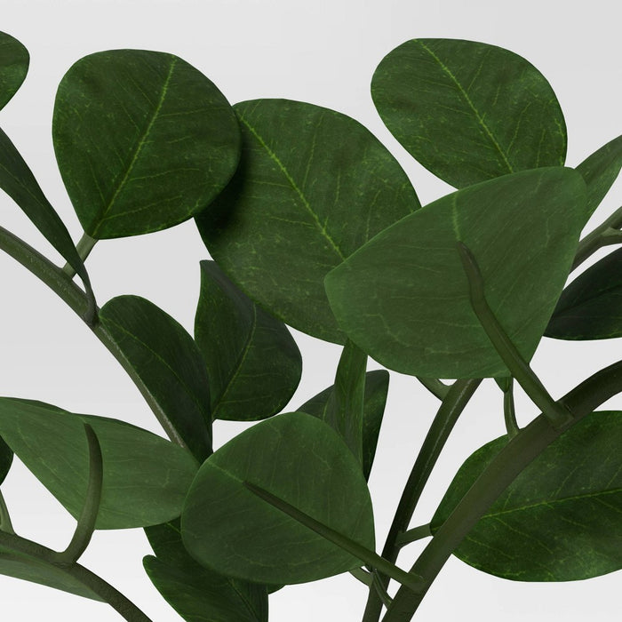 10.5" Small Tabletop ZZ Artificial Plant - Threshold: Ceramic Pot, Indoor/Outdoor Decor