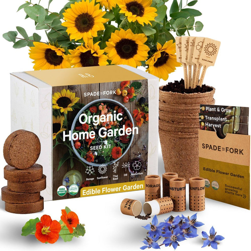 Spade to Fork Organic Edible Flower Garden Kit