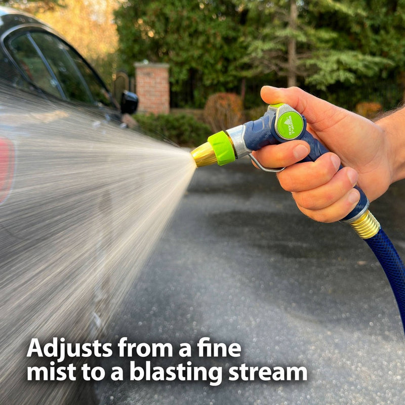 Ray Padula Metal Thumb Control Nozzle with Loop: Adjustable Spray, Leakproof & Weatherproof