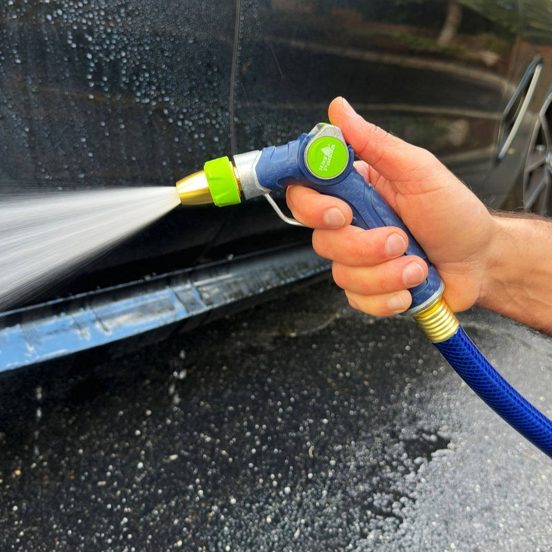Ray Padula Metal Thumb Control Nozzle with Loop: Adjustable Spray, Leakproof & Weatherproof