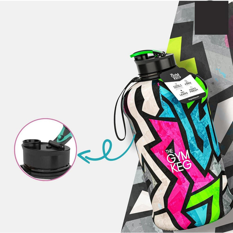 THE GYM KEG 2.2L Sports Water Bottle Insulated - Multicolored