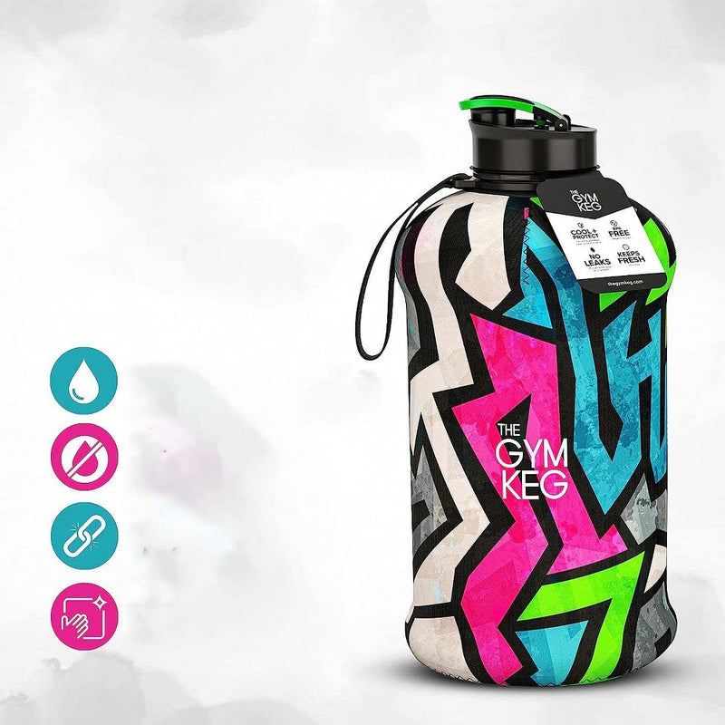 THE GYM KEG 2.2L Sports Water Bottle Insulated - Multicolored