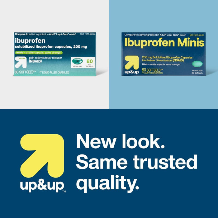 Ibuprofen Mini Gelcaps (NSAID) - 80ct - up & up