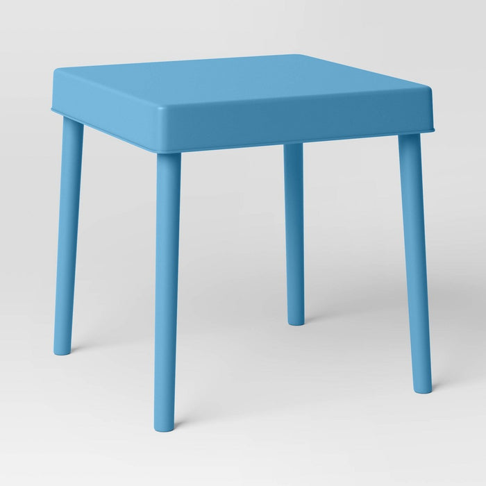 Square Elba Outdoor Patio Accent Table Quilt Blue - Room Essentials