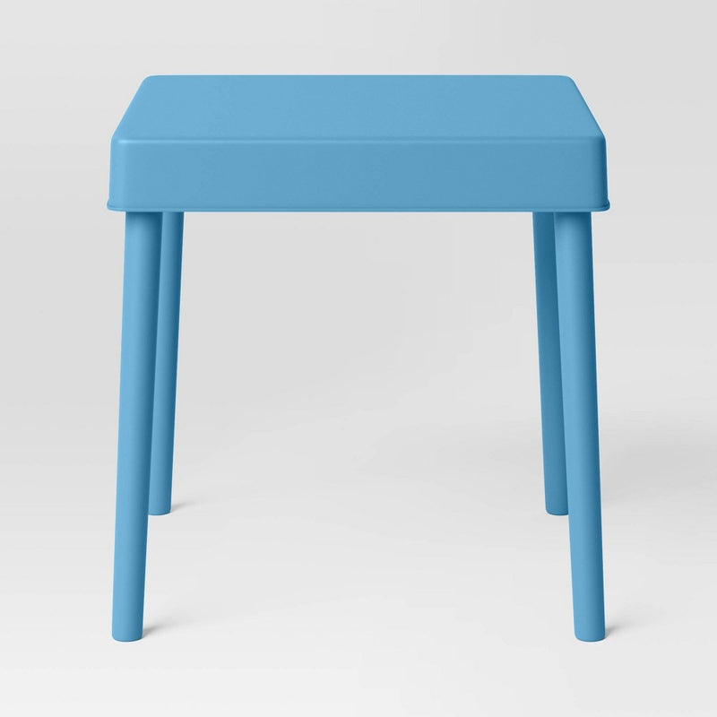 Square Elba Outdoor Patio Accent Table Quilt Blue - Room Essentials (LOCAL PICKUP ONLY)