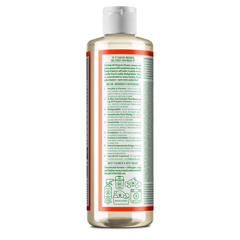 Dr. Bronner's Siberian Fir & Spruce Sal Suds Biodegradable Cleaner - 16 fl oz