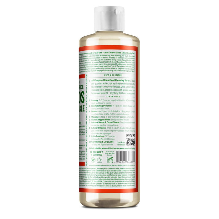 Dr. Bronner's Siberian Fir & Spruce Sal Suds Biodegradable Cleaner - 16 fl oz