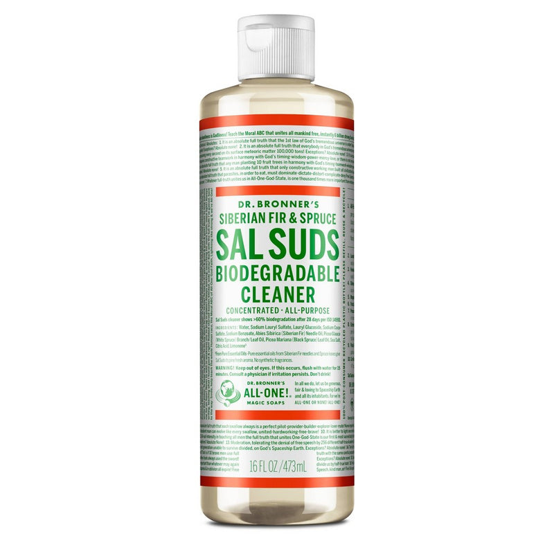 Dr. Bronner's Siberian Fir & Spruce Sal Suds Biodegradable Cleaner - 16 fl oz