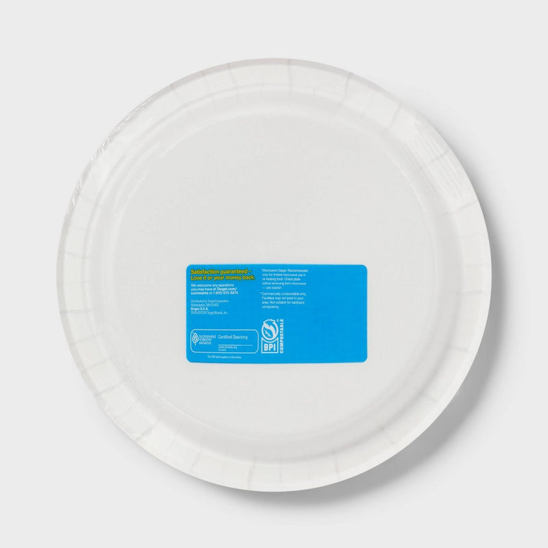 Disposable Paper Plates 10" - Colorful Waves - 24ct - up & up