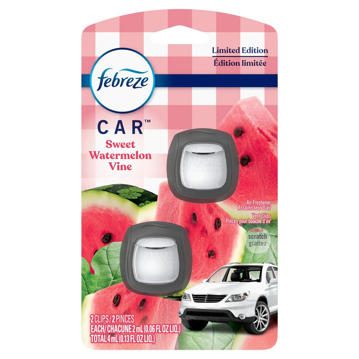 Febreze Car Air Freshener Sweet Watermelon Vine - 2ct
