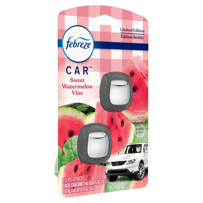 Febreze Car Air Freshener Sweet Watermelon Vine - 2ct