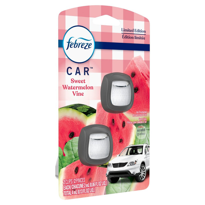 Febreze Car Air Freshener Sweet Watermelon Vine - 2ct
