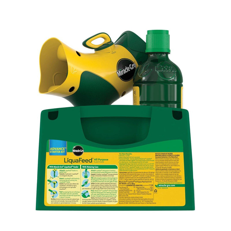 Miracle-Gro 16oz Liquafeed All Purpose Plant Food Advanced Starter Kit Feeder