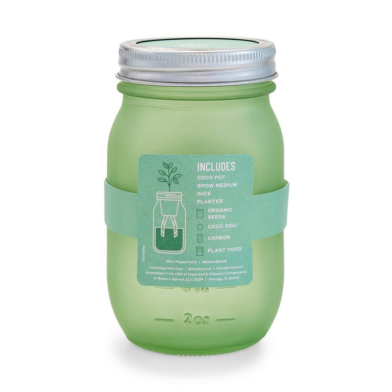 Modern Sprout Pint Jars Herb Garden Seed Kits - Mint (LOCAL PICKUP ONLY)