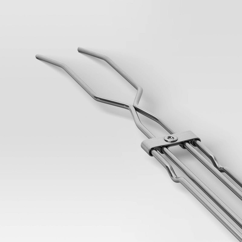 2pc Chromed Steel Extension Forks Grill Tools Red & Blue - Sun Squad: Adjustable, BBQ, Camping (LOCAL PICKUP ONLY)