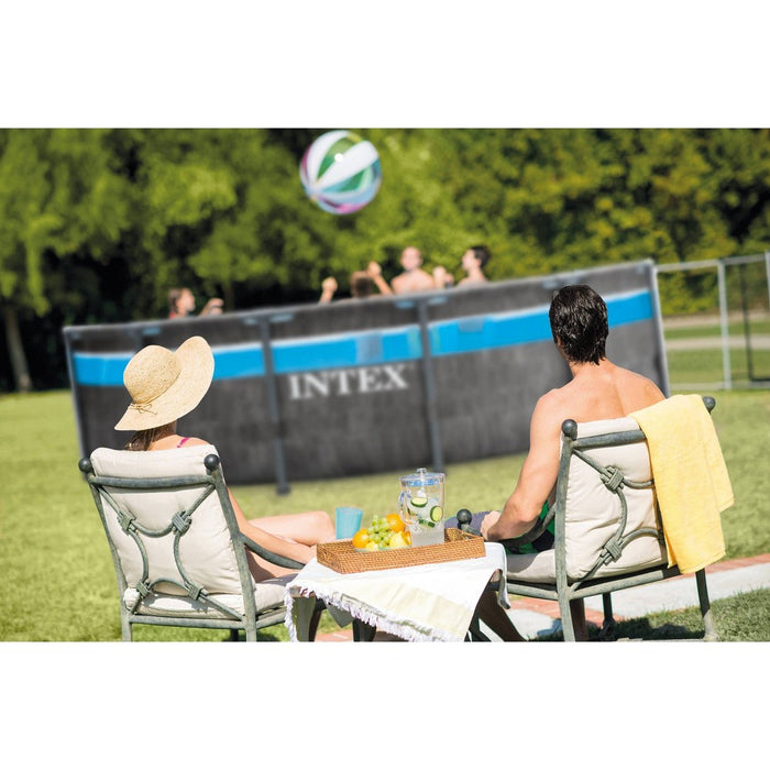 Intex 14' x 42" Clearview Prism Frame Above Ground Pool - Graywood Print (LOCAL PICKUP ONLY)