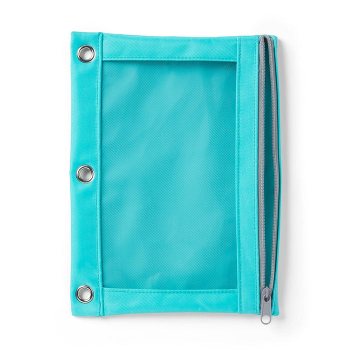 Mesh Binder Pencil Pouch Teal - up & up