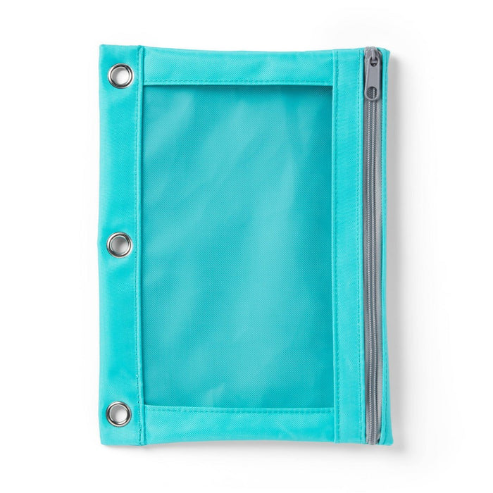 Mesh Binder Pencil Pouch Teal - up & up