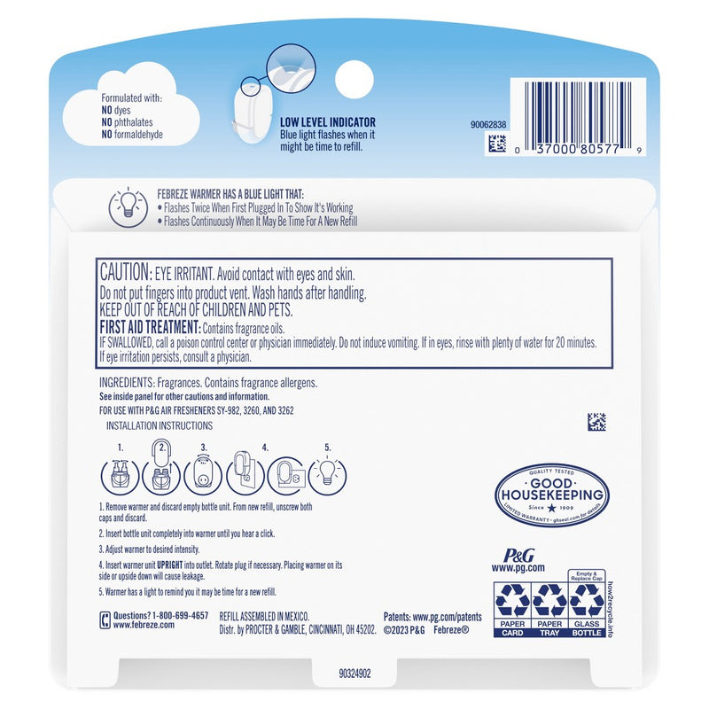 Febreze Unstopables Odor-Fighting Plug Air Freshener - Breeze - 0.87 fl oz