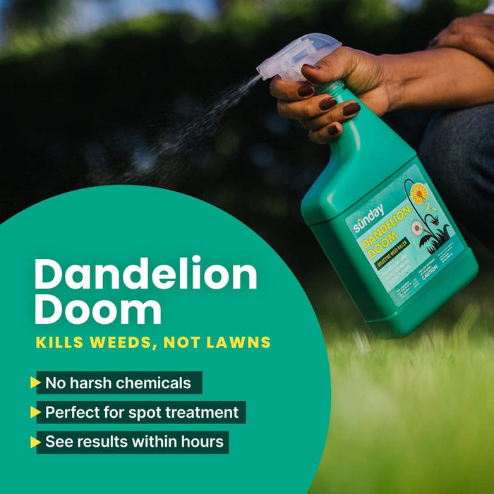 Sunday 32oz Dandelion Doom Herbicide Spot Treatment